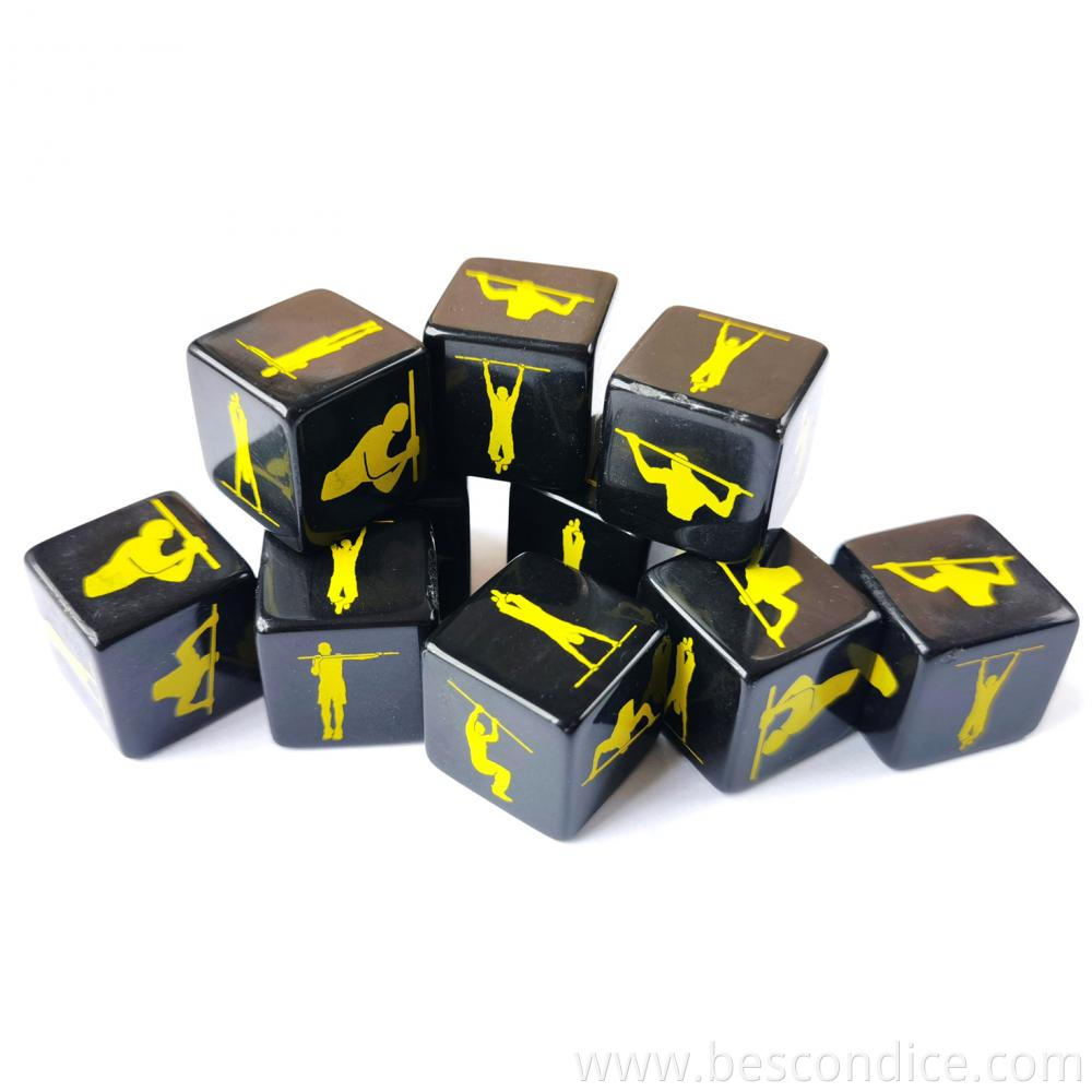 Customized Printing Fitness Dice Customized Printing Fitness Dice